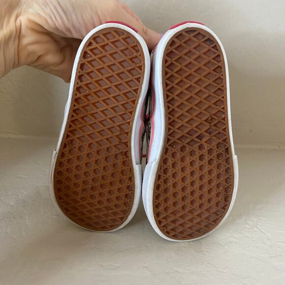 Vans I Love Unicorns Shoes Sneakers Toddler Girls Size 7 White Pink Rainbows - Picture 7 of 7